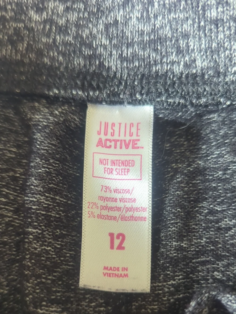 Justice comfortable charcoal